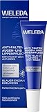 WELEDA Bio Anti Falten Augenpflege & Lippenpflege Blauer Enzian & Edelweiß - Naturkosmetik Augencreme/Lippencreme mindert tiefe Falten, Augenringe, Tränensäcke & Schwellungen (vegan, 10ml)