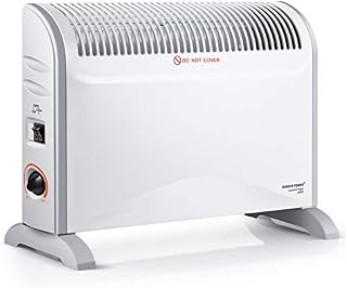 DONYER POWER Convector Heater with Adjustable Thermostat 3 Heat Settings (750/1250/2000W) Office Space Heating/Oil-Free Radiator