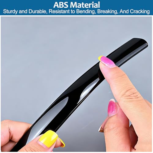 2025 2026 Tesla Model Y Side Mirror Cover Trim Strip 2-Pack Abs Protective Guard Exterior Mirror Protection & Decoration Accessories — view 6