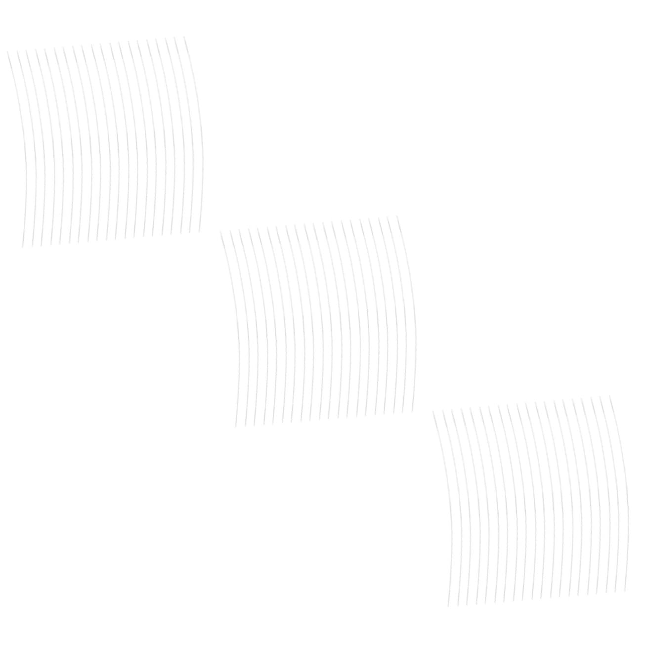 BCOATH 3sets Thermal Binding Glue Strips Bookbinding Glue Spines Multi-use 20pcs*3