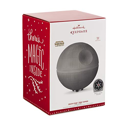 Hallmark Keepsake Christmas Ornament 2019 Year Dated Wars Death Star Tree Topper, 6.3", #TOP2