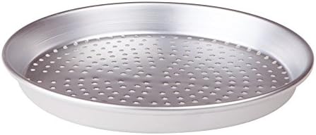Pentole Agnelli Pastry & Pizza Perforated Round Cake-Pan, Diameter 28 Cm, aluminium, Silver, 28x28x3 cm