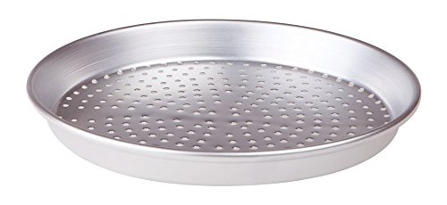 Pentole Agnelli Pastry & Pizza Perforated Round Cake-Pan, Diameter 28 Cm, aluminium, Silver, 28x28x3 cm