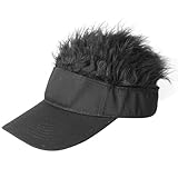 Gorra con visera para el pelo novedad para hombre - Visera para el pelo para hombre, gorra de béisbol ajustable unisex con gorra para ,Adecuado para pesca, canotaje, camping, actividades a