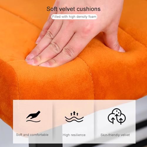 Banc à chaussures bleu compact pour optimiser le rangement