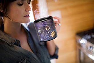 Antner Heat Changing Solar System Coffee Mug 12oz Magic Heat Sensitive Color Changing Ceramic Cup, Hand Wash Only, Astronomy Gifts for Men Women