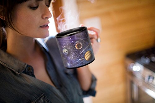 Antner Heat Changing Solar System Coffee Mug 12oz Magic Heat Sensitive Color Changing Ceramic Cup, Hand Wash Only, Astronomy Gifts for Men Women