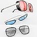 Lasla Tony Stark Sunglasses Polarized Sunglasses for Men Women Aviator Square Metal Frame Spiderman ironman edith glasses