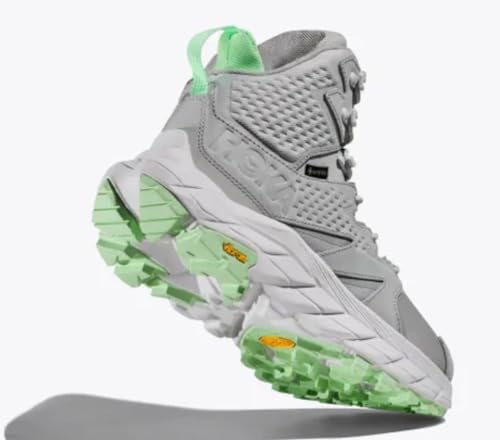 HOKA ONE ONE Unisex Anacapa Mid GTX Hiking Shoes Sneakers (Harbor Mist - Lime Glow, US Footwear Size System, Adult, Men, Numeric, Medium, 9)4