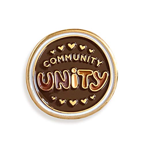 Unity Enamel Pin – Brown Tones Community Unity Gold Metal