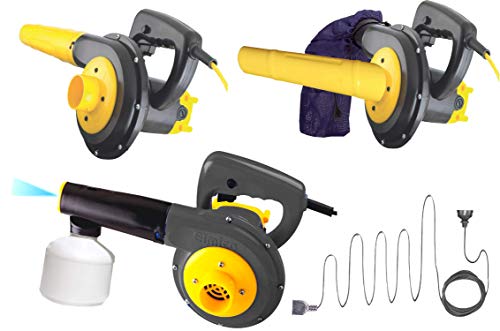 Image of Elmico 700W Heavy Duty air Blower Cum Vacuum Function Water Sprayer and 10ft Extension Wire continuously use 1hrs /Blowers for Cleaning /Dust Collector /ac Cleaner /Electric Air Blower