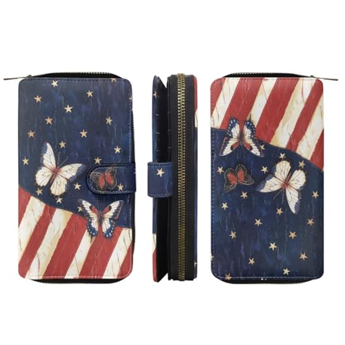 Image of COEQINE Ladies Wallets Pink Leopard Heart Black Printed Leather Phone Long Clutch Purses Check Coin Change Holder