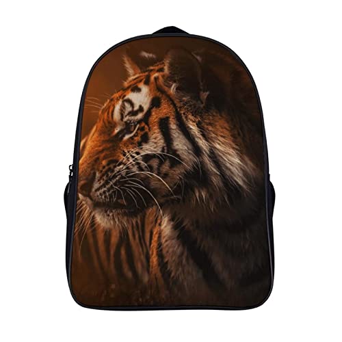 Sac à dos mode tigre pour le collège, grand sac d'école enfant 40x28x16cm