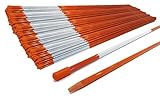The ROP Shop | (Pack of 3000) (1/4 Inch) Orange 48 Inch Reflective Driveway Markers, Snow Stakes...