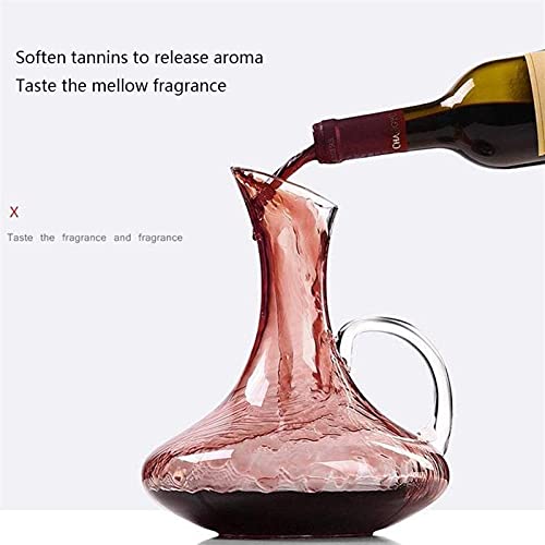 Decanter Plant wijnkaraf, 1500 ml ontluchtingskarafe handgeblazen loodvrije kristallen wijnkaraf, Wijnfles - Image 5