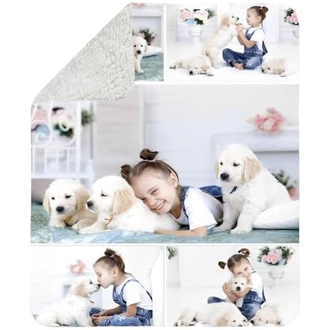 IT'S A SKIN Custom Blanket with Picture - Adults Custom Throw Blanket with Photo - Personalized Gift for Birthday, Anniversary, Christmas - Pet Photo Blanket - 50x60 Customized Sherpa Blanket Cover