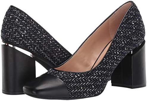 Franco Sarto Women's ROLLER2 Shoe, Black/Navy Fabric, 6 M US | Image 6