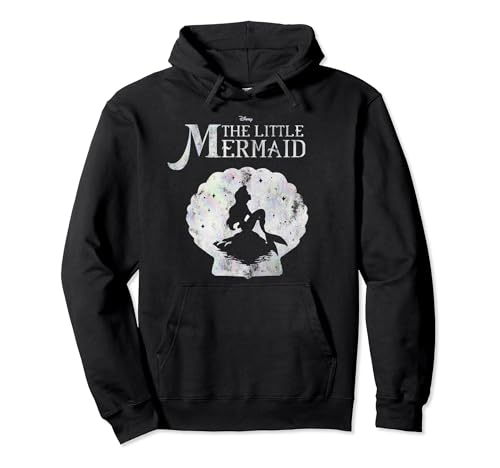 Sweat à capuche Ariel Disney avec silhouette de coquillage pour femme