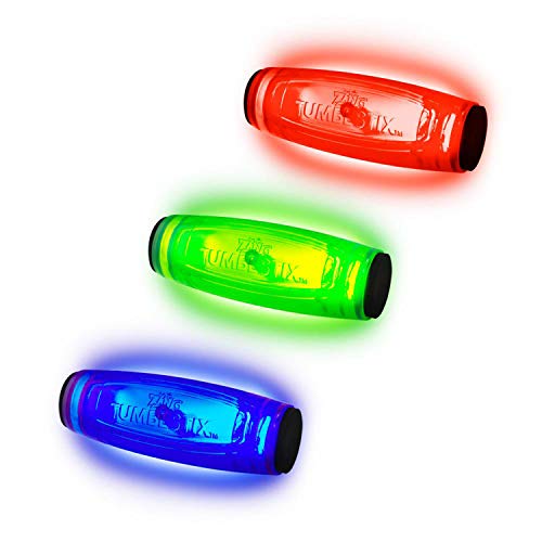 Zing 3 x Tumblstix Fidget Stick, Red/Blue/Green, 3.5