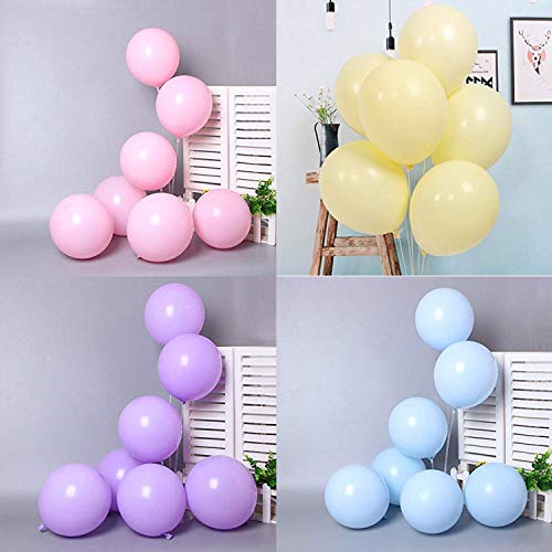 Image of Party Propz Birthday Balloons For Decoration - 115 Pcs Pastel Balloons For Birthday Decoration | Happy Birthday Balloons | Pastel Colour Balloon's For Birthday Decoration