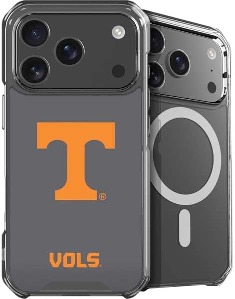 Skinit Phone Case Compatible with MagSafe iPhone 17 Pro Max - Officially Licensed University of Tennessee-Knoxville T Logo Vols on Gray Design