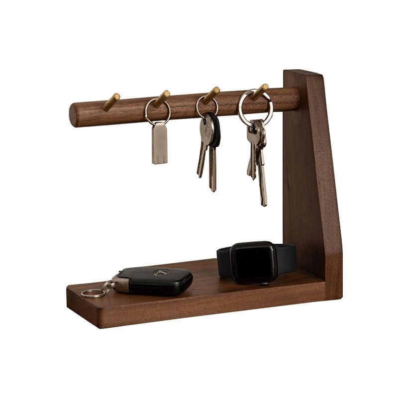 Amazon.co.jp: 鍵置き アクセサリースタンド 鍵スタンド 木製 鍵収納