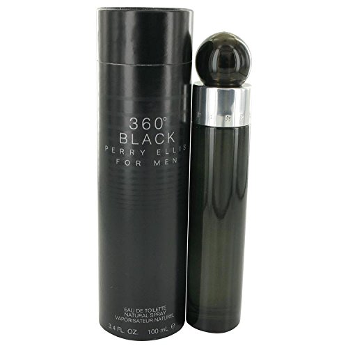 Perry Ellis 360 Black by Perry Ellis Eau De Toilette Spray 3.4 oz for Men - 100% Authentic