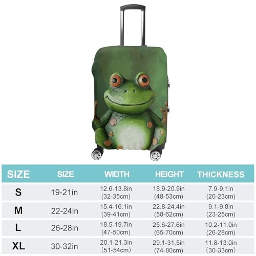 Welcome Frog Printed Luggage Cover Protector, Fits 18-32 Inch Luggage2