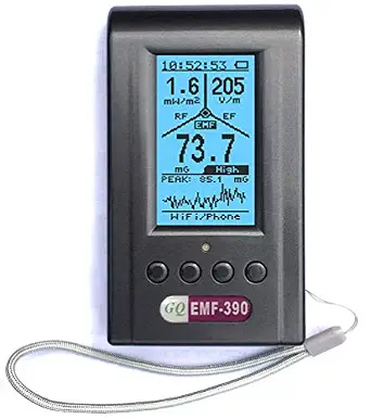 GQ EMF-390 3-in-1 EMF, ELF, RF Meter with Spectrum Analyzer and Data Logger