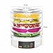 YIGECHENXIN 220V 110V Food Dehydrator Machine, Small with 5 Stackable Trays Adjustable Temperature Fruit Vegetable Meat Dryer Easy to Store Applicable to Nuts,110V