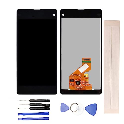 JayTong   visualización LCD y digitalizador de visualización táctil de Repuesto para Xpe Ria Z1 Mini Compact Z1c M51w D5503 Negro