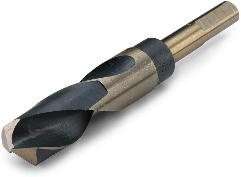 NEIKO PRO 10230B Silver and Deming Drill-Bit Set, Drill Press Bit, High-Speed Steel, 1/2-Inch-Diameter Shank, 8-Piece Set, 9/16-Inch to 1-Inch Sizes