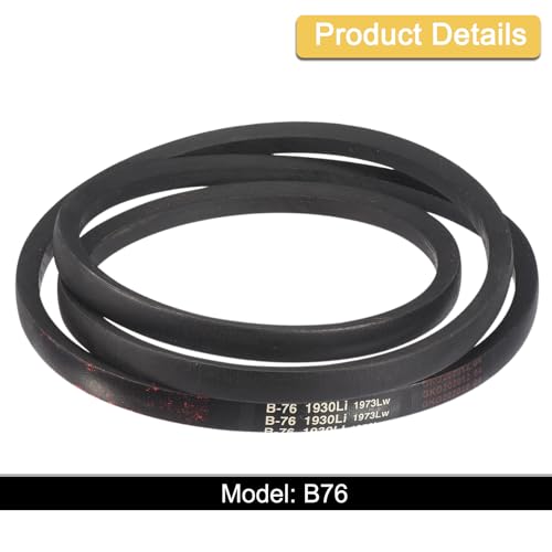 Image of uxcell 3pcs B76 Classic Wrapped V-Belt, 79 inch Outer Circ B Profile V-Belt