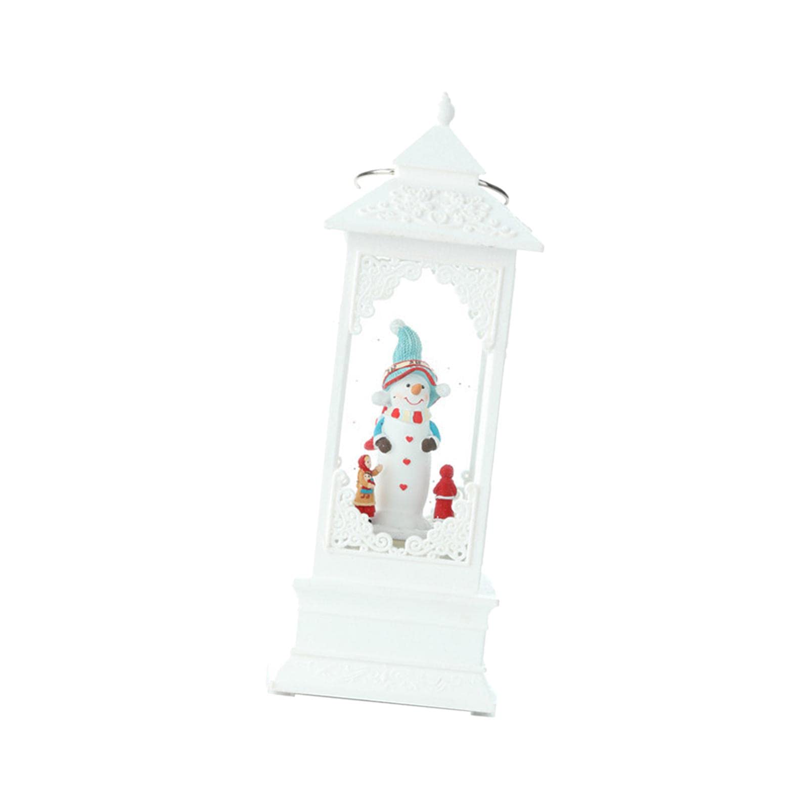 ATORSE® Rotating Lantern Glittering Christmas Music Box Crafts Decor White Snowman|Christmas Tree |Decorations |Decorations Items |Lights |Tree Decoration Items |Gifts