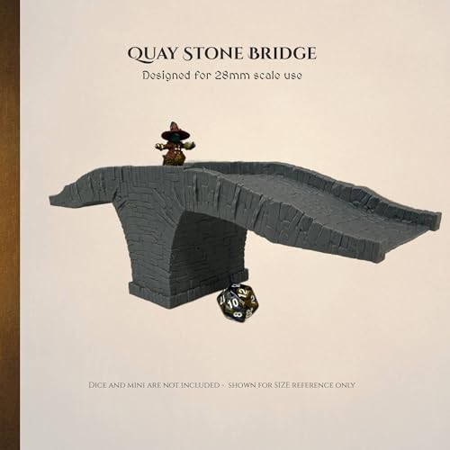 Puente de piedra seccionado impreso en 3D PLA modular para dioramas de costa 2
