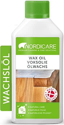 Nordicare Olio di Cera Incolore 500ml per Legno