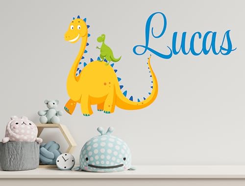 Vinilo Decorativo Dinosaurio Personalizable 20x11 in miniatura 5