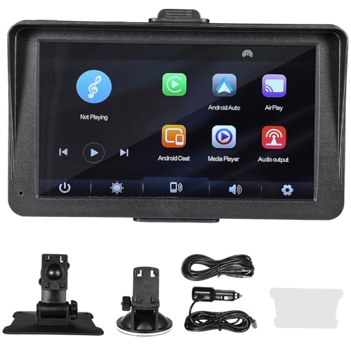 Cabilock Portable Player Touch Screen Car Stereo Player Wireless Car Radio for Vehicle Use Fm Stereo Display