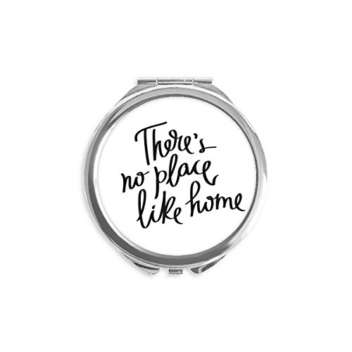 Miroir rond maquillage à la main portable avec citation accessoire beauté de poche multicolore