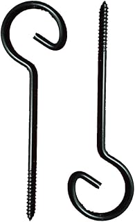 ASZUNE Screw Hooks 6in,Ceiling Hooks 4Pcs Screw-in Hooks,Christmas Lights and Curtain Hooks,Kitchen Hooks,Plants Hanger Outdoor/Indoor Hooks