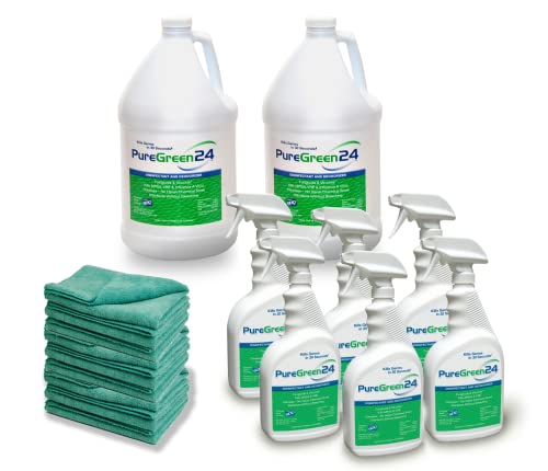 PureGreen24 Disinfectant Institutional Package - Kills deadly germs including MonkeyPox, safe enough for use on children's toys