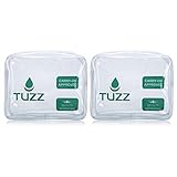 (Pack 2) TSA Approved Clear Travel Toiletry Bag quart bags with zipper for men women | Airline 3-1-1 carry on compliant bag