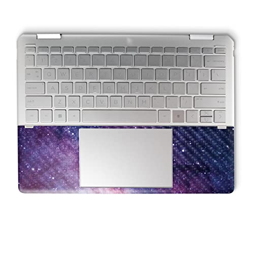 Image of MightySkins Carbon Fiber Skin Compatible with HP Spectre x360 14 inch (2022) Full Wrap Kit - Violet Stars | Protective, Durable Textured Carbon Fiber Finish | Easy to Apply | Made in The USA