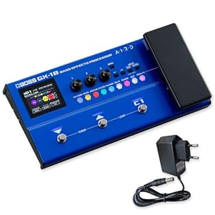 Ultra-portable effect processor Specially designed for bass AIRD amplifier modeling technology Up to 8 simultaneous effect blocks 16 amplifier models and over 130 boss effects / with Keepdrum 9 V power supply