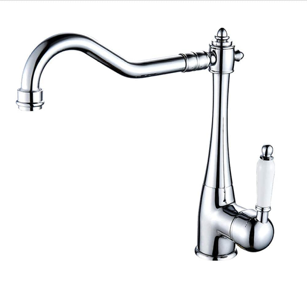 Dfghnbvc Chrome Kitchen Faucets Deck Mounted Mixer Tap 360 Degree For Kitchen Faucet Rotation Spray Mixer Tap Brush_nickel,