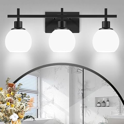 Dpyrrhic 3-Light Black Vanity Lighting Fixture Cover
