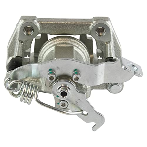 Image of TRQ Rear Brake Pad and Rotor Set Ceramic Solid Rotors Calipers