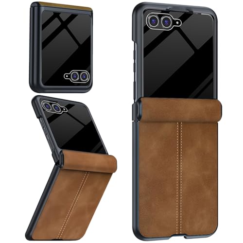 Coque Motorola Razr 50 Ultra NINKI anti-espion en cuir avec protection charnière
