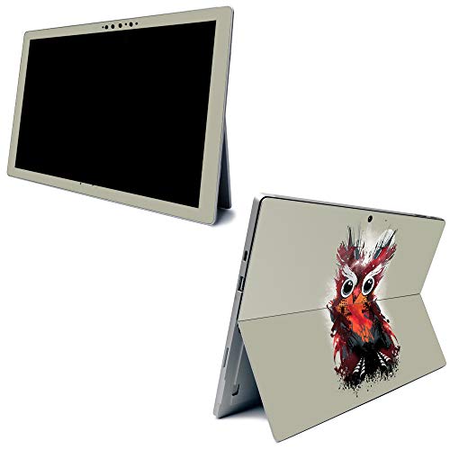 Image of MightySkins Carbon Fiber Skin for Microsoft Surface Pro 7 - Owl Universe | Textured Carbon Fiber Finish | Easy to Apply, Remove, and Change Styles | Made in The USA