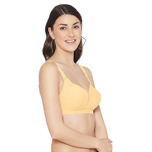Image of Tweens Lite Wite - Minimiser Medium Padded Cotton Lycra Bra (Plus Size) - Triple Hook - Full Coverage - Wirefree - Seamless T-Shirt Bra
